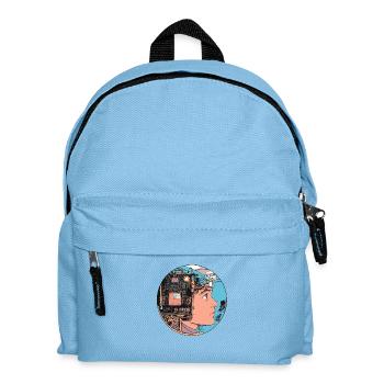 Cybersinn: Mensch und Maschine vereint! - Kinder Rucksack - Hellblau - Vorne