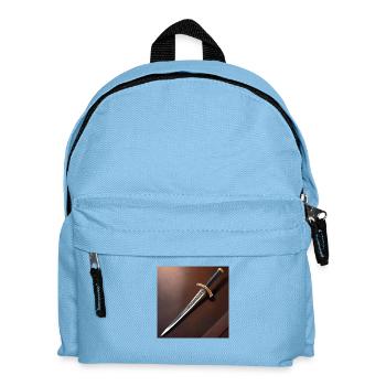 Samurai Sabre Poster Design - Kids' Backpack - light blue - Front