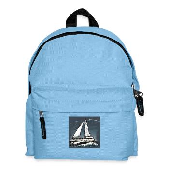 Wer ist unterwegs? - Kinder Rucksack - Hellblau - Vorne