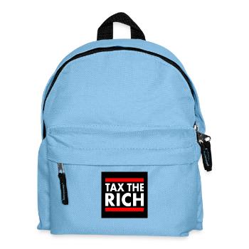 Eat the rich - Kids' Backpack - light blue - Front