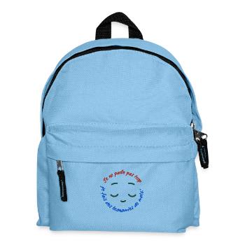 Je ne parle pas trop - Sac à dos Enfant - bleu clair - Devant
