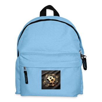 Bitcoin - HODL to the Moon - Kinder Rucksack - Hellblau - Vorne
