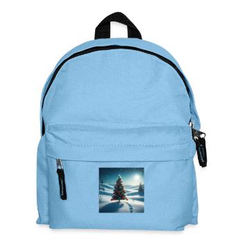 Weihnachtsbaum - Kinder Rucksack - Hellblau - Vorne