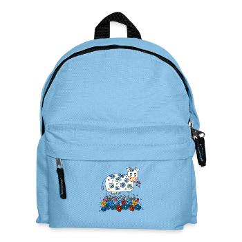 Kuh - Kinder Rucksack - Hellblau - Vorne
