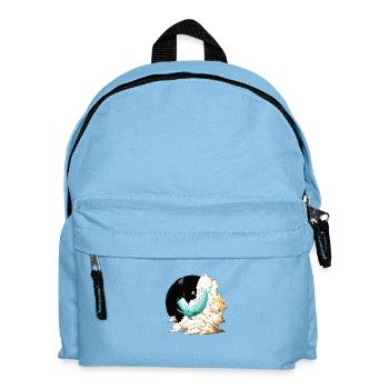 Whale and Petunias - Kinder Rucksack - Hellblau - Vorne