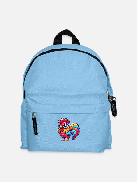 hahn gockel - Kinder Rucksack - Hellblau