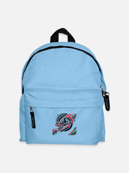 Motorsport Karting - Kinder Rucksack - Hellblau