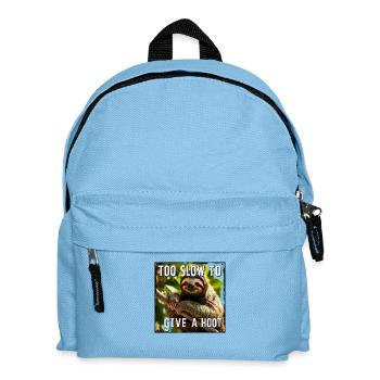 Zu langsam, um einen Schrei zu geben - Kinder Rucksack - Hellblau - Vorne