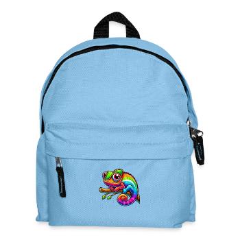 Chameleon Comic - Kids' Backpack - light blue - Front