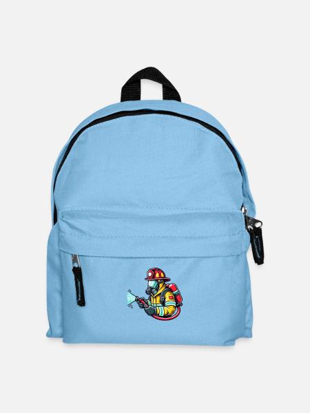 feuerwehr - Kinder Rucksack - Hellblau