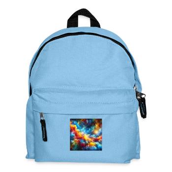 Bright Dust Clouds Art - Kids' Backpack - light blue - Front