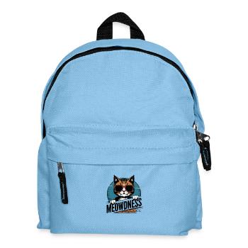 Meowdness Cat Sunglasses - Kids' Backpack - light blue - Front