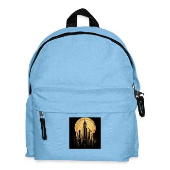 New York gold 2 - Kinder Rucksack - Hellblau - Vorne