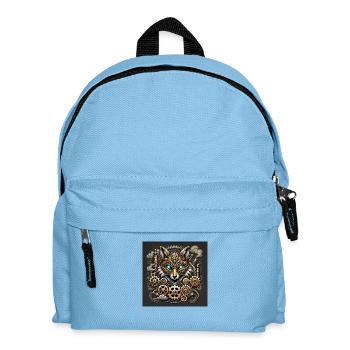 Steampunk Fox Sentinel - Kinder Rucksack - Hellblau - Vorne