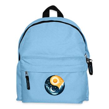 Yin Yang Sun and Moon - Kids' Backpack - light blue - Front