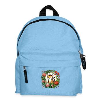 Tigre mignon - Sac à dos Enfant - bleu clair - Devant