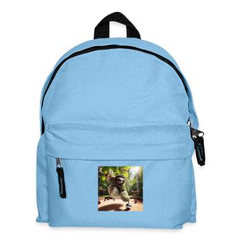 Sloth Tramp petanque - Kids' Backpack - light blue - Front