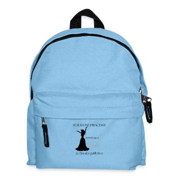 Wenn ich furze, mache ich Glitzer - Kinder Rucksack - Hellblau - Vorne