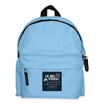 Le jeu vidéo n'est pas une perte de temps - Sac à dos Enfant - bleu clair - Devant