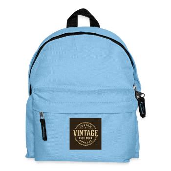 Custom vintage - Kids' Backpack - light blue - Front
