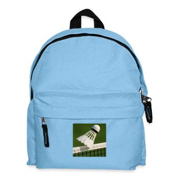 Badminton - balle au-dessus du filet - Sac à dos Enfant - bleu clair - Devant