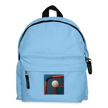 Sport - Floorball, ball in goal - Kids' Backpack - light blue - Front