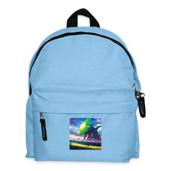 Leonardo Anime XL - Kinder Rucksack - Hellblau - Vorne