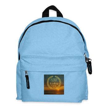 trading corp Logo2 - Kinder Rucksack - Hellblau - Vorne