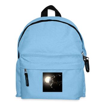 Moon and starry sky - Kids' Backpack - light blue - Front