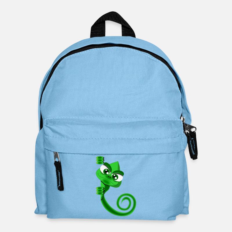 Chamäleon - Kinder Rucksack - Hellblau