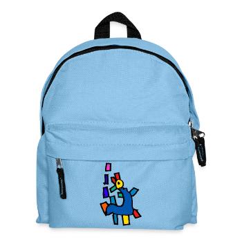 Dino - Kinder Rucksack - Hellblau - Vorne