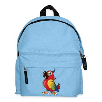 Oiseaux oiseaux perroquet - Sac à dos Enfant - bleu clair - Devant