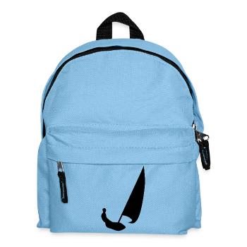 Marin abstrait en noir et blanc - Sac à dos Enfant - bleu clair - Devant