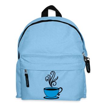 leckerer heisser kaffee - Kinder Rucksack - Hellblau - Vorne