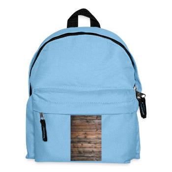 Holz - Kinder Rucksack - Hellblau - Vorne