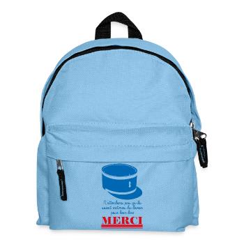 Victimes du Devoir Gendarmes Merci - Sac à dos Enfant - bleu clair - Devant