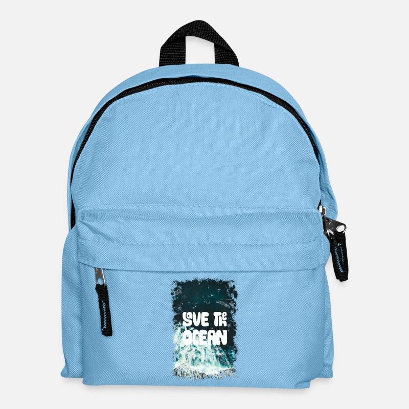 SAVE THE OCEAN - Kinder Rucksack - Hellblau
