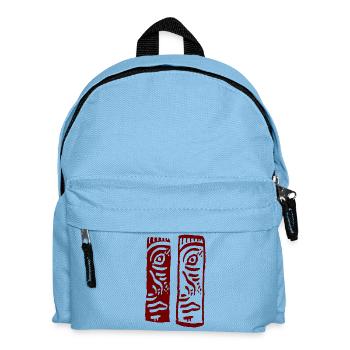 Faces 2 in 1 - Kids' Backpack - light blue - Front