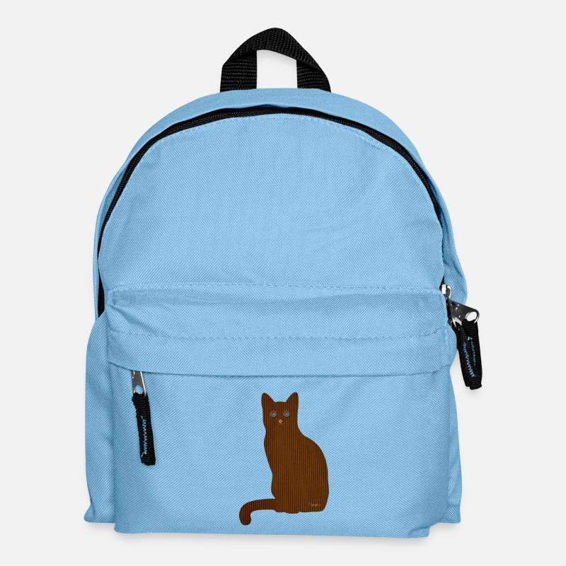 Katze Meow - Kinder Rucksack - Hellblau