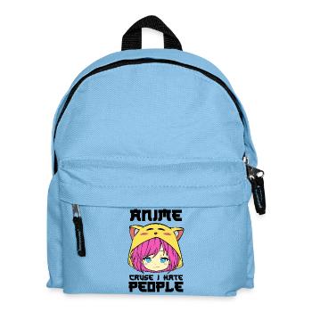 Comic Japanese Anime Statement Manga Animation - Kids' Backpack - light blue - Front