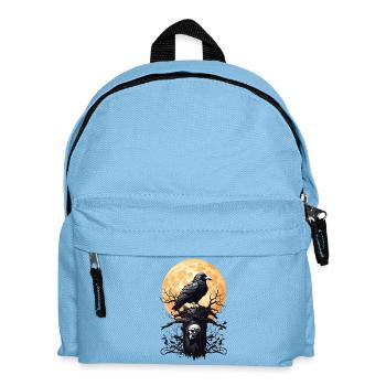 Corbeau noir - Sac à dos Enfant - bleu clair - Devant