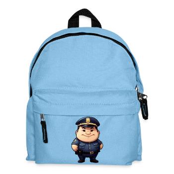 fat policeman - Kids' Backpack - light blue - Front