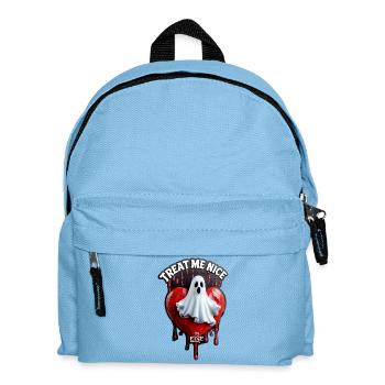 Behandle mich richtig, sonst...! - Kinder Rucksack - Hellblau - Vorne
