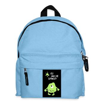 Poster Monster Halloween Comic Innocent Humor - Kids' Backpack - light blue - Front