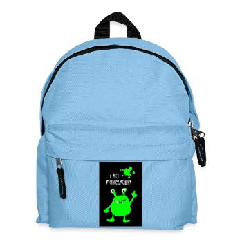 Affiche Monstre Monstrueux Halloween Bande dessinée effrayante - Sac à dos Enfant - bleu clair - Devant
