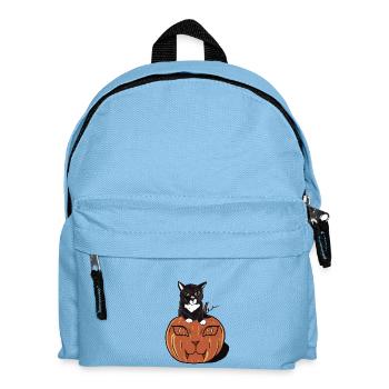 Halloween Black Cat - Kids' Backpack - light blue - Front