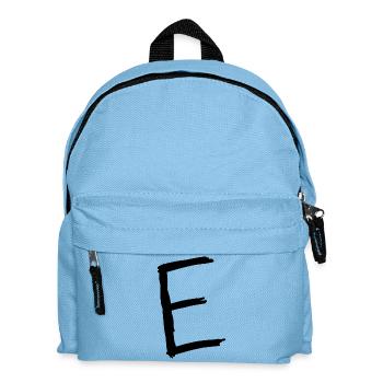 Buchstaben E - Kinder Rucksack - Hellblau - Vorne