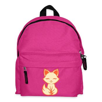 Fuchs Logo, einfaches Fuchs Design - Kinder Rucksack - Fuchsia - Vorne