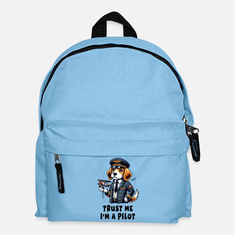 Beagle Pilot - Kinder Rucksack - Hellblau