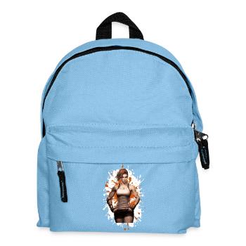 Fitness Femme Muscles Femme Bodybuilder - Sac à dos Enfant - bleu clair - Devant